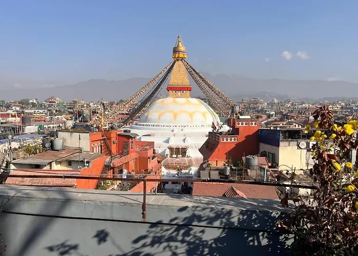 Bedroom With Balcony And Boudha Stupa View *